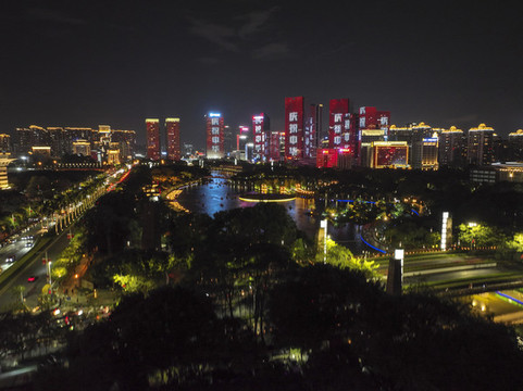 千燈湖夜色