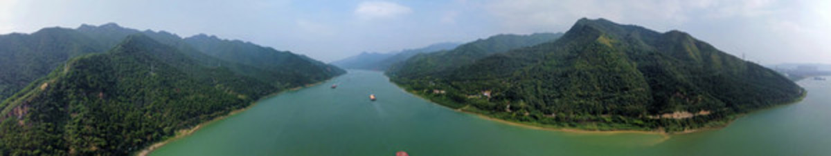 肇慶羚羊峽名勝風(fēng)景全景航拍
