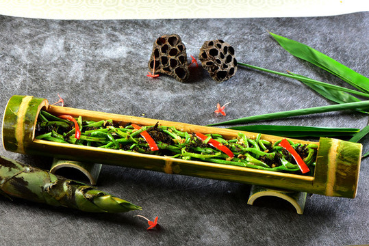 竹香欖菜豆角