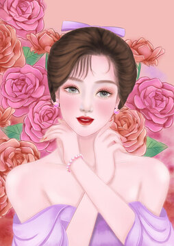 玫瑰美人
