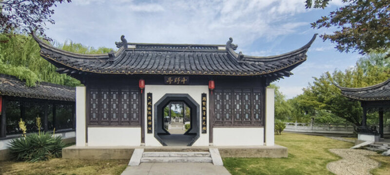 邵伯斗野亭全畫幅