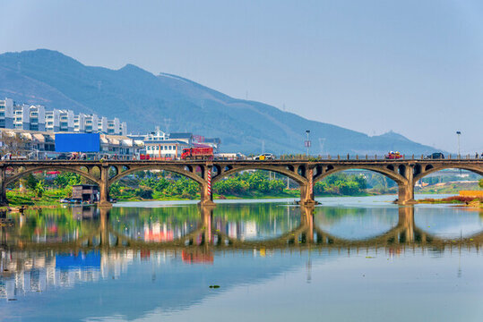 中國廣西賀州臨賀故城賀街大橋