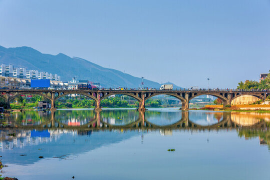 中國廣西賀州臨賀故城賀街大橋