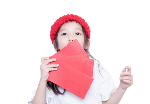 手持紅包小女孩