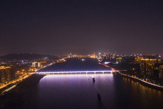 湘江大橋夜景