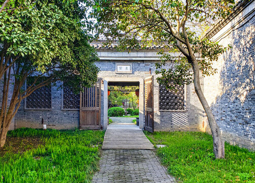 幽靜的園林庭院