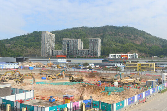 深圳赤灣地鐵建筑工地