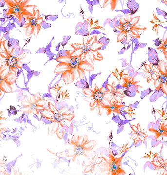 橙色花朵