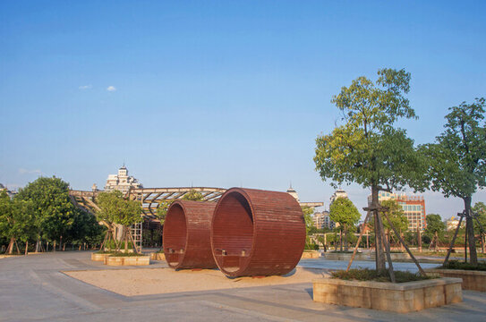 北濱江公園白水營園一角
