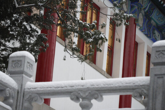 北京大學(xué)校園雪景