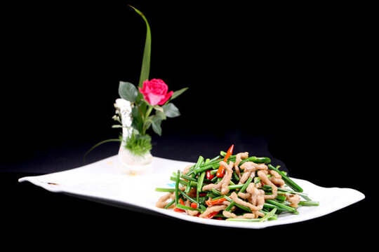 韭菜花煸風(fēng)肉