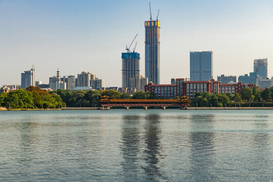 長沙烈士公園湖景