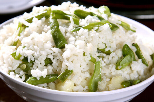 四季豆烘飯