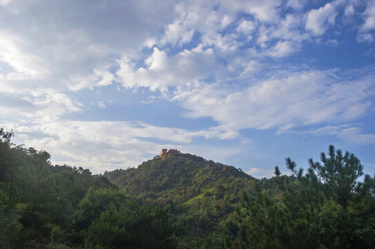 青山觀音寺大山風景