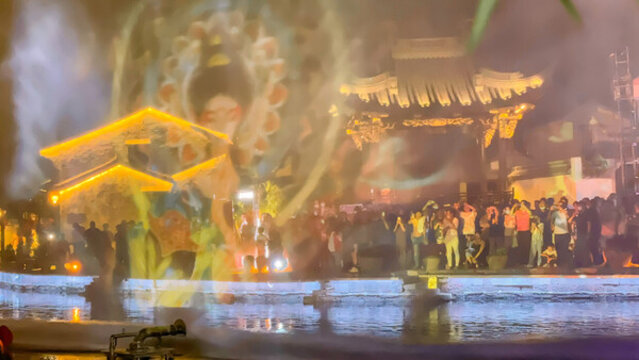 紹興東浦黃酒小鎮(zhèn)水幕