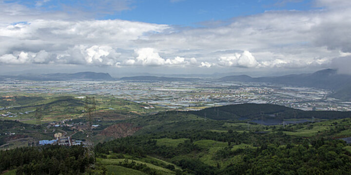云南蒙自壩區(qū)全景