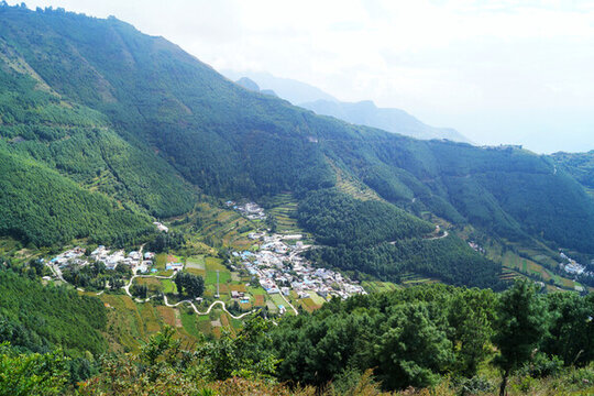 高山下的村莊