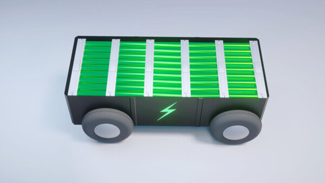 新能源汽车电池概念图