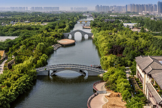 航拍公園