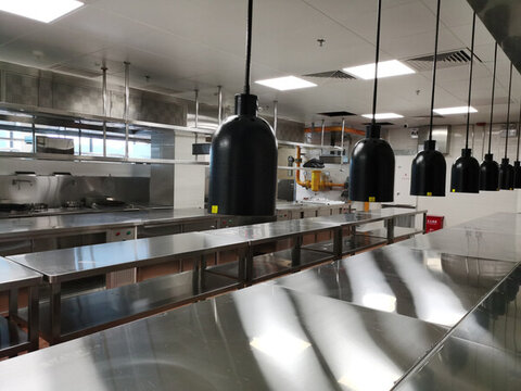 星級酒店中餐廚房內(nèi)部