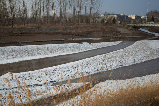 雪后黃土地