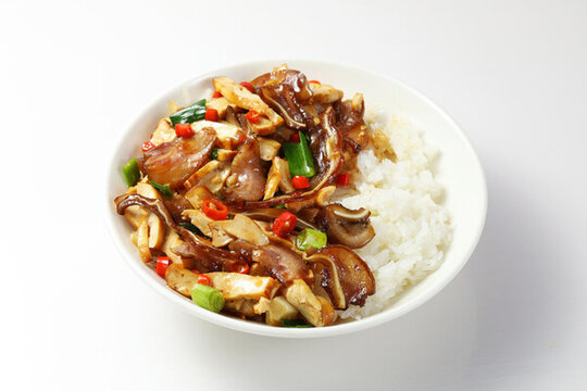 香干炒肉蓋碼飯