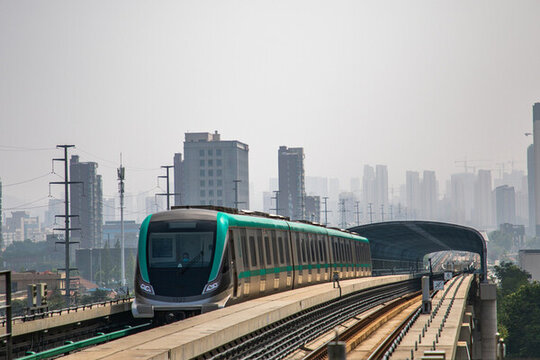 青島城市地鐵風(fēng)光素材背景