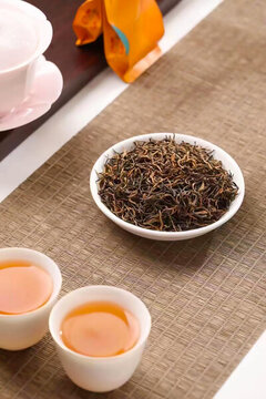 金駿眉茶葉特寫