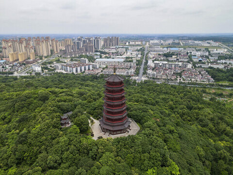 江西吉安文星塔航拍