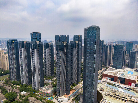 福建福州城市風光航拍
