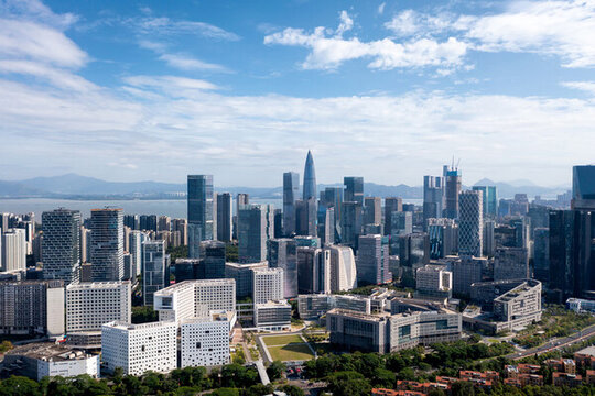 深圳南山粵海街道全景