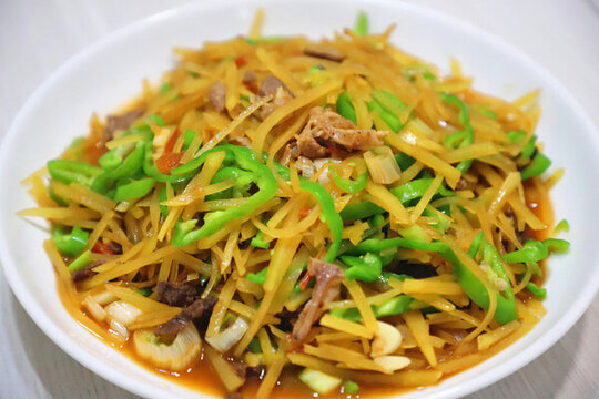 青椒土豆絲