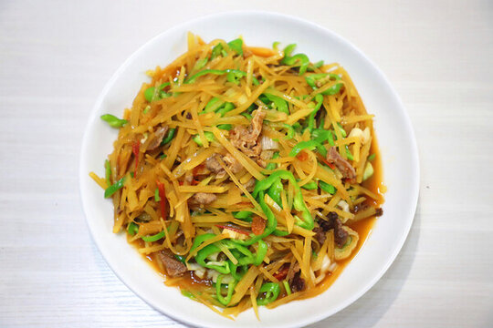 青椒土豆絲