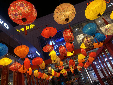 中秋春節(jié)節(jié)假日火紅喜慶燈籠