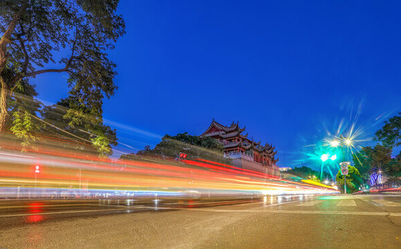 銀川玉皇閣夜景