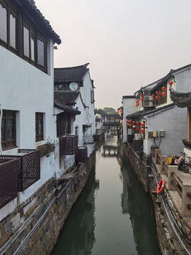蘇州七里山塘古鎮(zhèn)江南水鄉(xiāng)