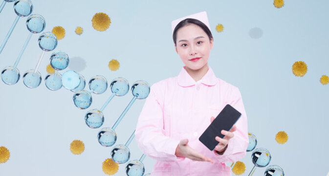 醫(yī)護美容行業(yè)概念海報