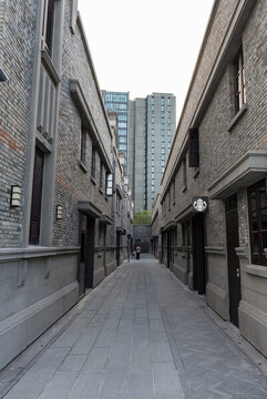 上海慎余里石庫門建筑風光
