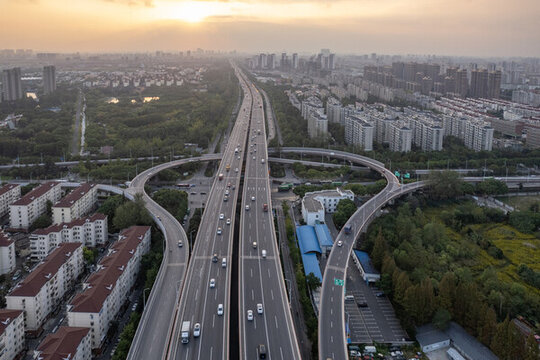 航拍高速公路