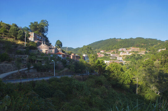福建農(nóng)村觀山村風(fēng)光
