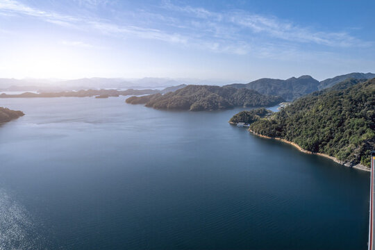 航拍千島湖自然風(fēng)光