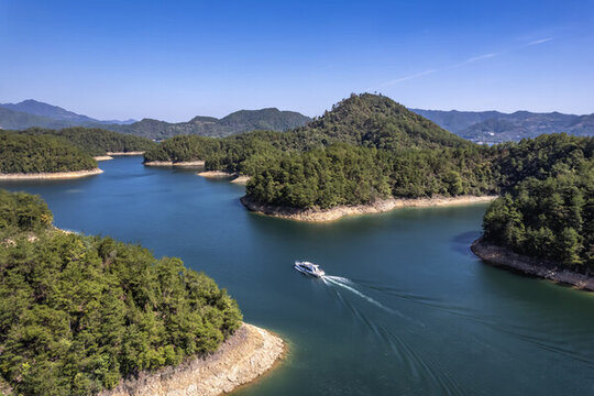 航拍千島湖綠水青山