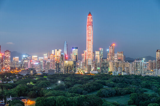 深圳福田中心區(qū)夜景