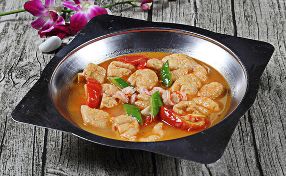 蝦仁燉魚(yú)豆腐