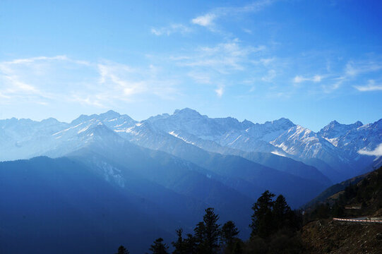 高山藍天