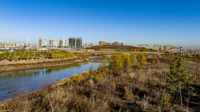 中國長春南溪濕地公園秋季風(fēng)景