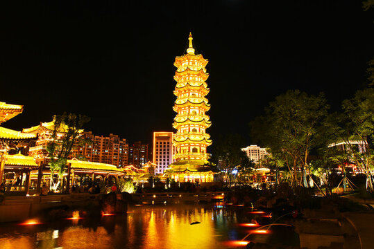 西昌唐園夜景