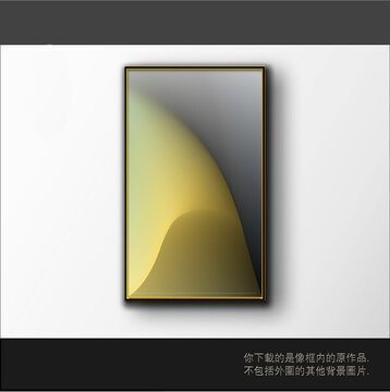 漸變立體三維抽象畫
