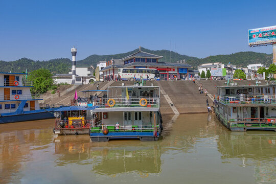 新安江山水畫廊深渡港碼頭