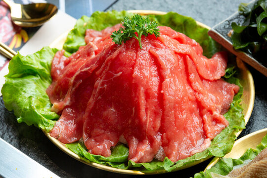 烤肉火鍋涮菜美食牛肉
